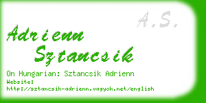 adrienn sztancsik business card